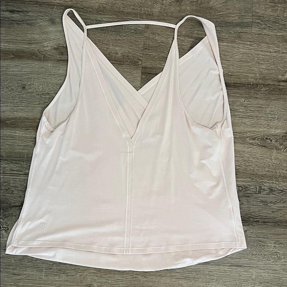 Elegant Pink Wrap Top By LULULEMON - Picture 3 of 4